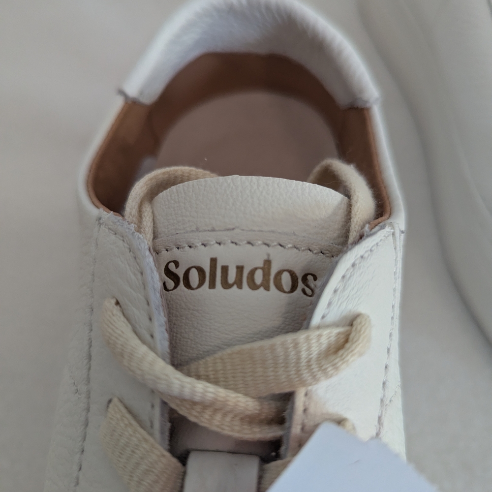 NWT/NIB Soludos Oasis White Ibiza Platform Sneakers, Women's Size 7.5 - Picture 7 of 8